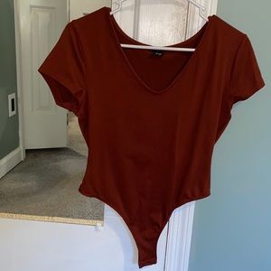 Brick red bodysuit